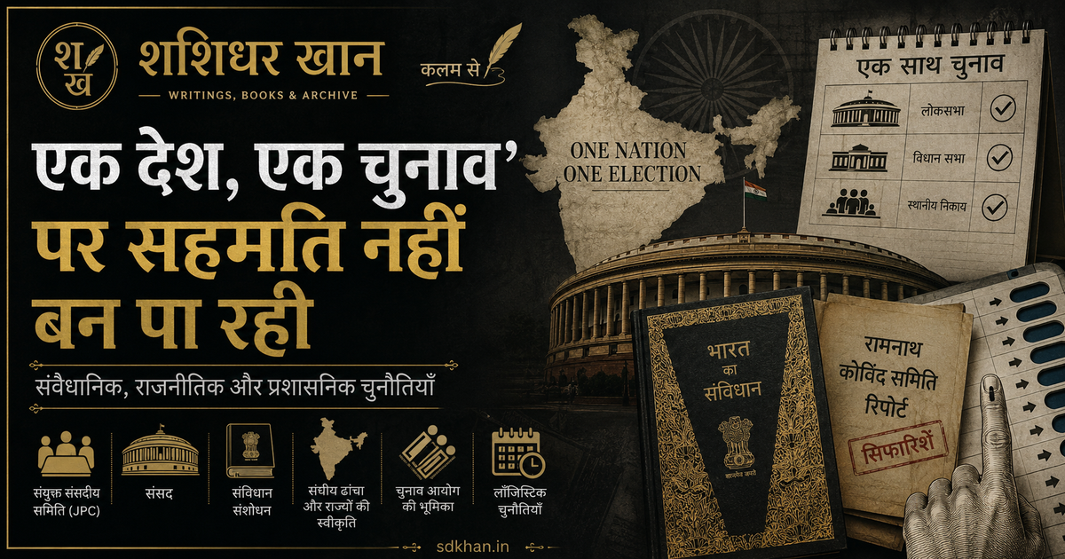 Article share image for ‘एक देश, एक चुनाव’ पर सहमति नहीं बन पा रही by Shashidhar Khan